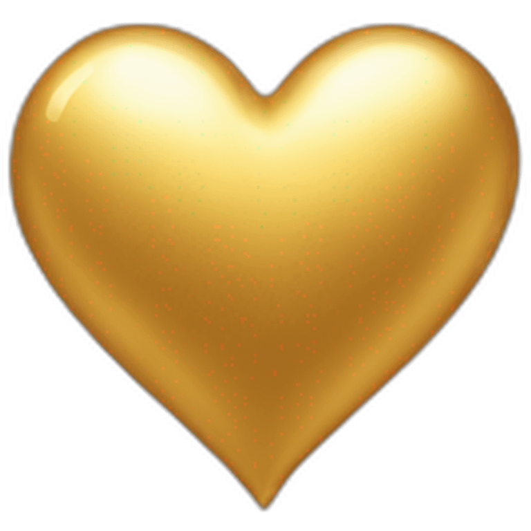 Golden heart emoji