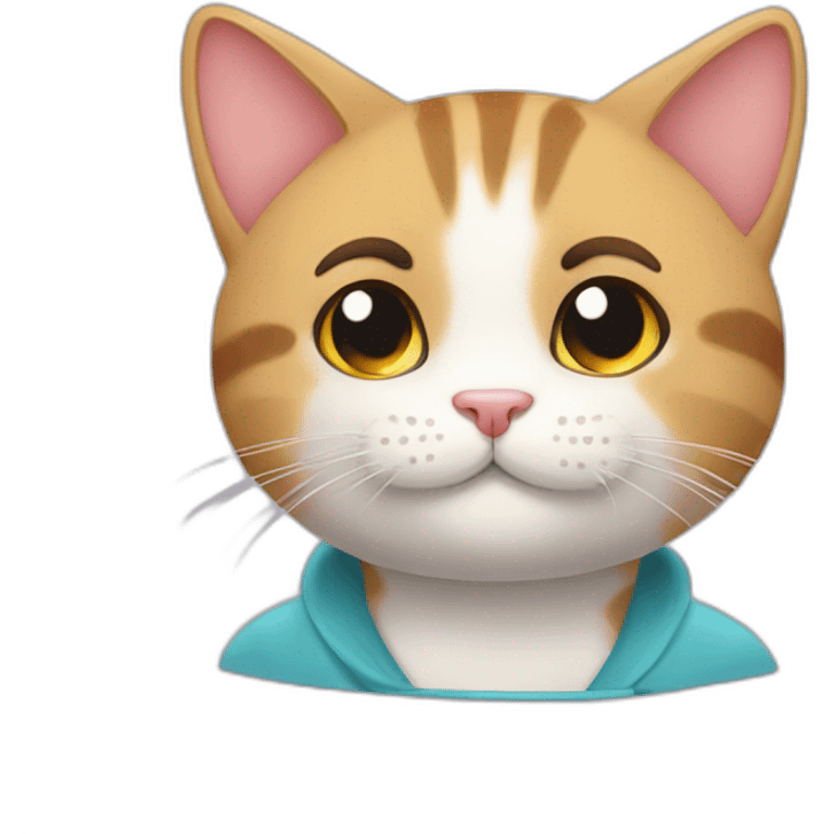 cute cat love emoji