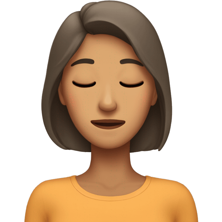 Mujer durmiendo  emoji