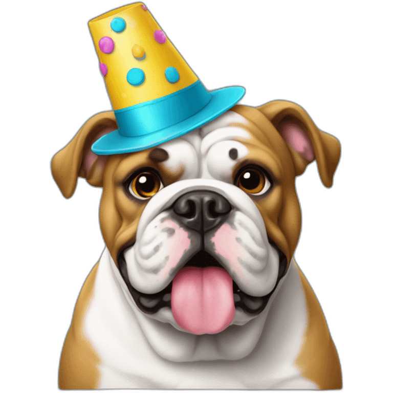 bulldog-with-party-hat emoji