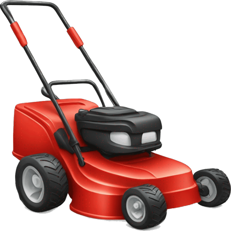 Red lawn mower emoji