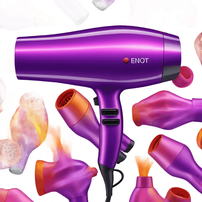 Hair dryer emoji