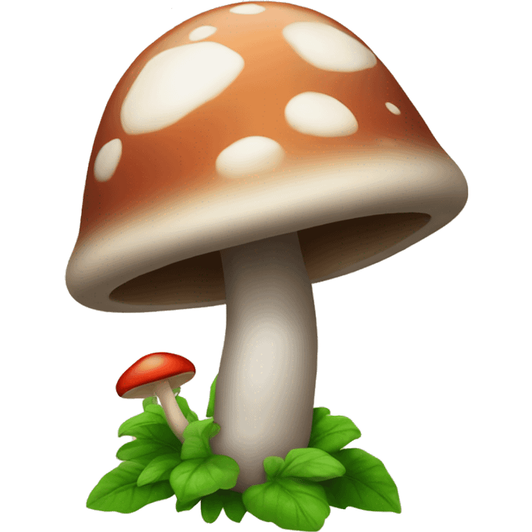 this emoji 👽 with a large mushroom as a hat emoji