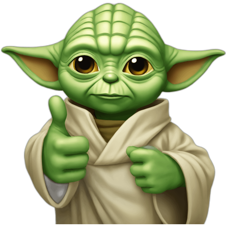 Yoda thumbs up emoji