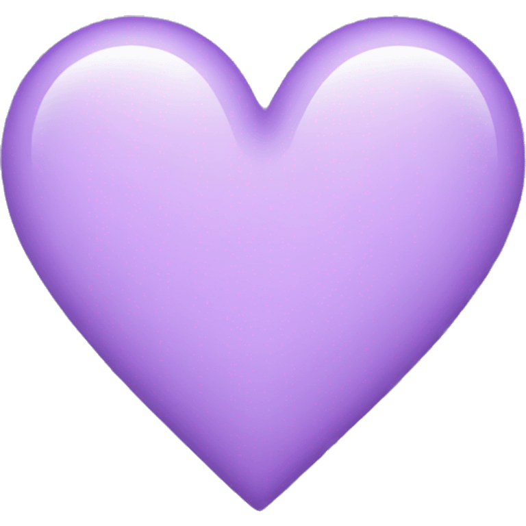 Heart emoji with light purple color emoji