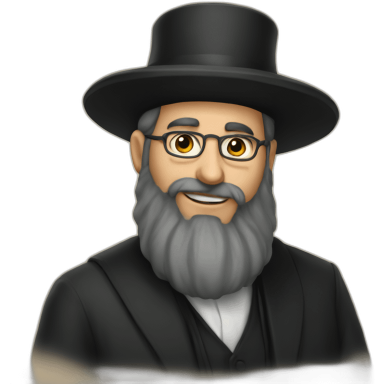 rabbin with payot emoji