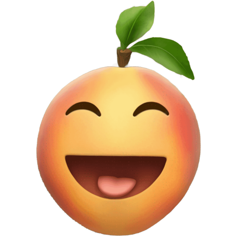 peach holding money in its mouth emoji