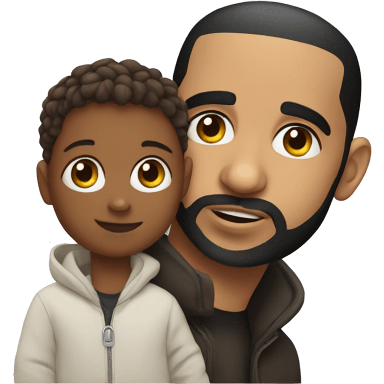 Drake with a child emoji