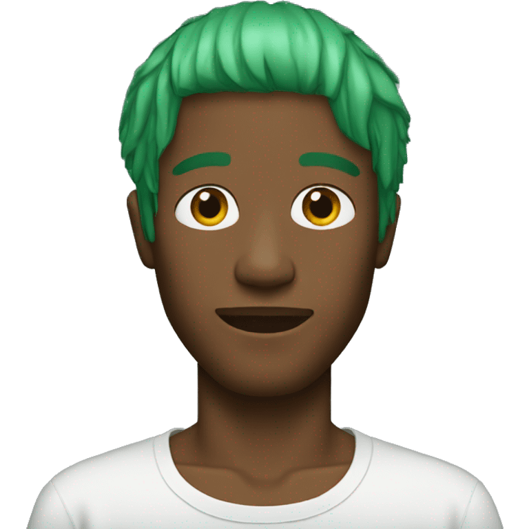 Frank ocean with green hair emoji