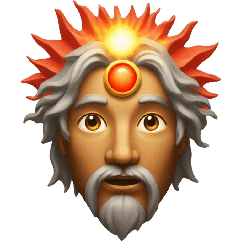 red sun rays god emoji