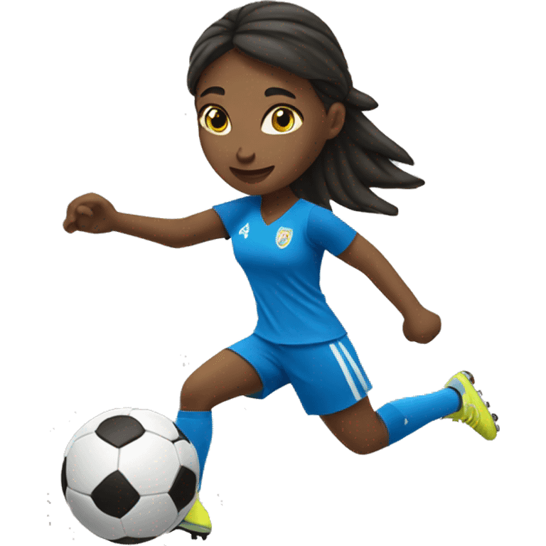 summer olympics girl playing soccer emoji