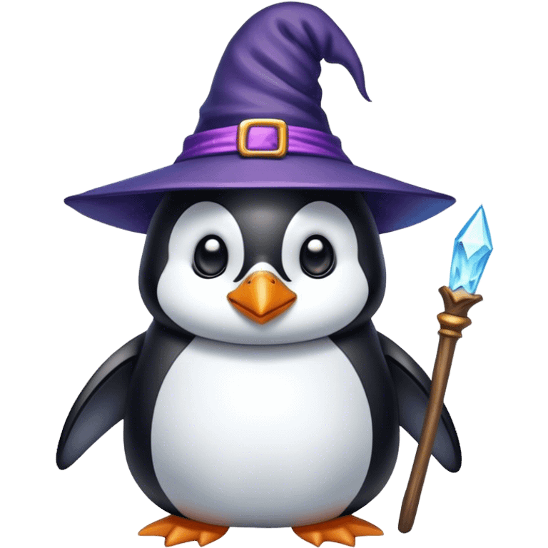 Penguin Wizard emoji