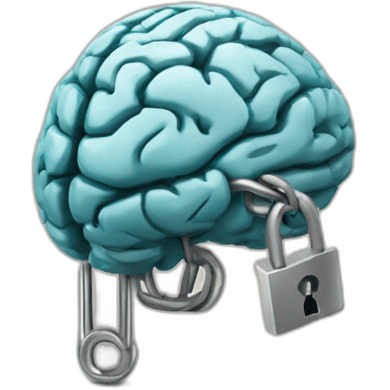 brain with padlock emoji