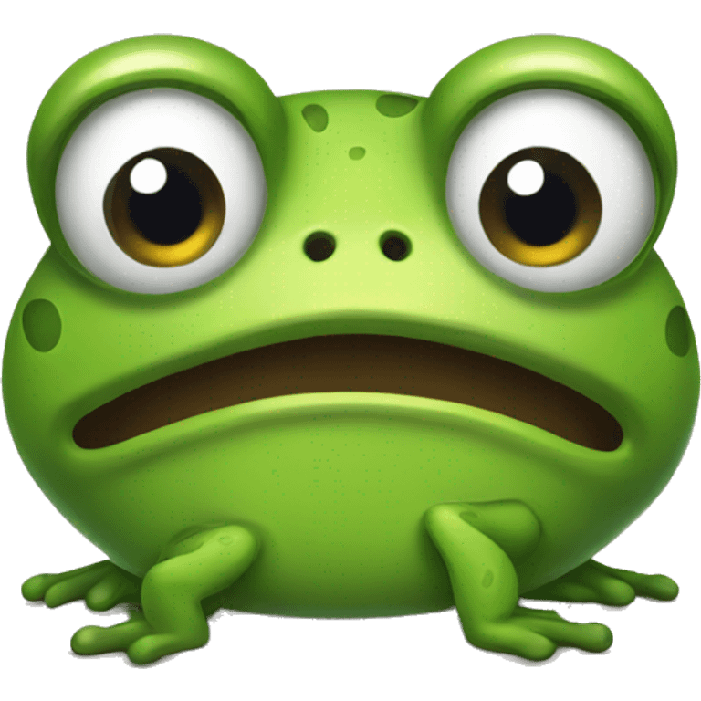 frustrated frog emoji