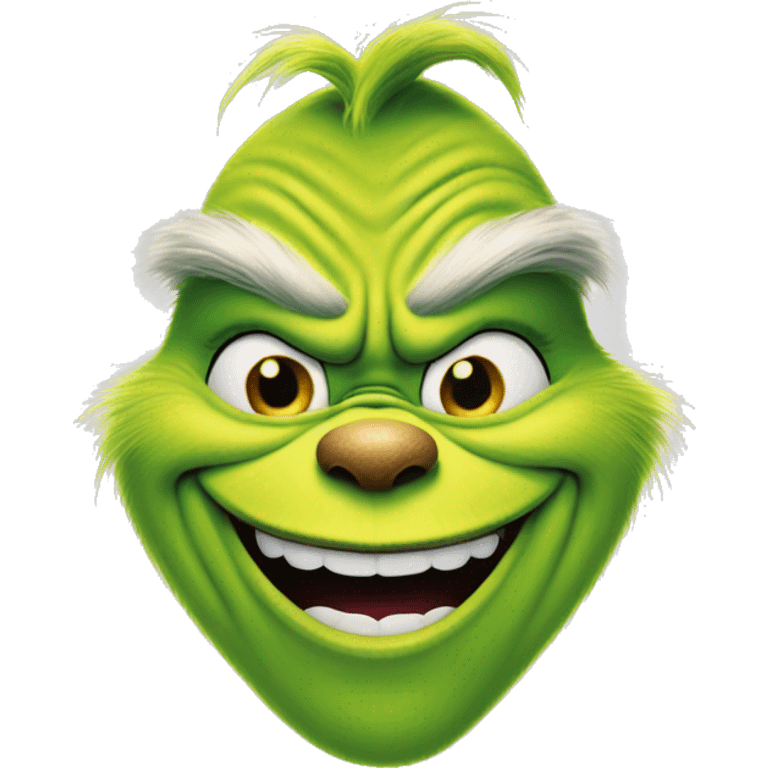 The grinch smiling music emoji