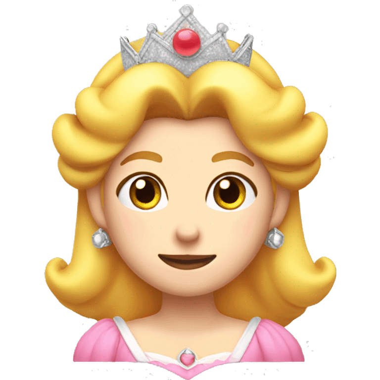 Princess peach head  emoji