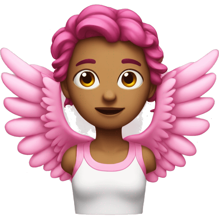 Pink wings  emoji