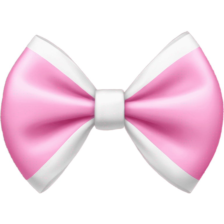 Pink and white bow emoji