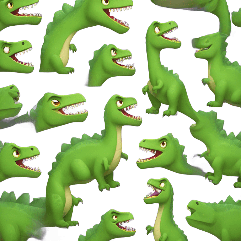 super angry dinosaur emoji