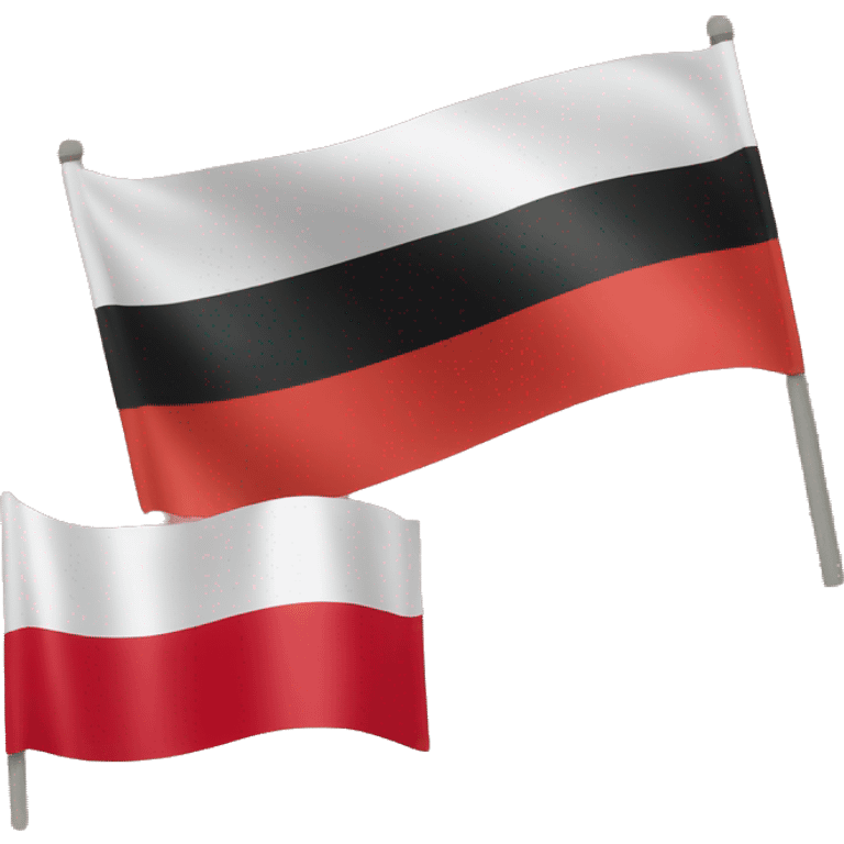 Mix flag Poland and germany emoji