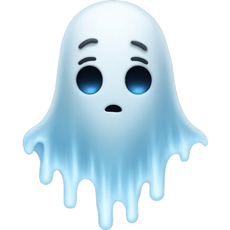 freezing cold ghost emoji