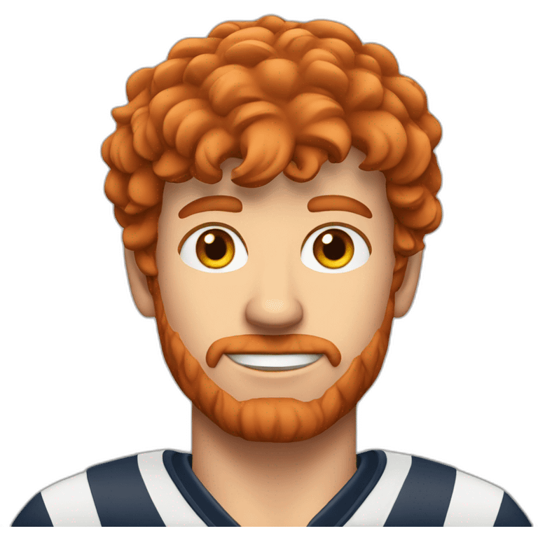 a redhair guy rugbyman emoji