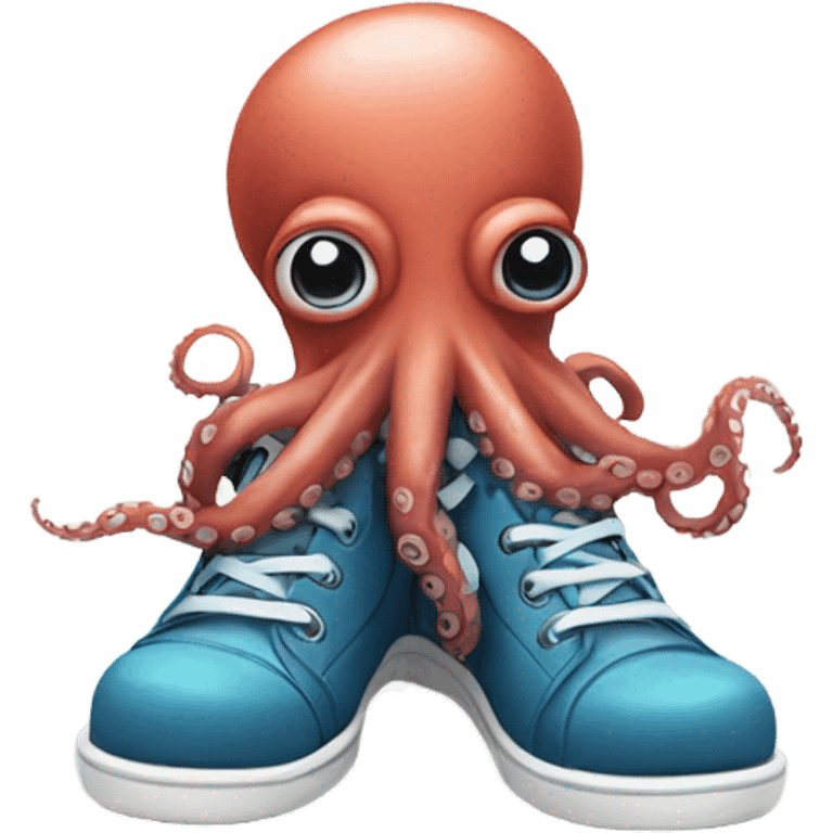 Octopus in shoes emoji