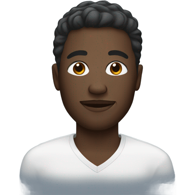 black Man wearing skin care mask on face emoji