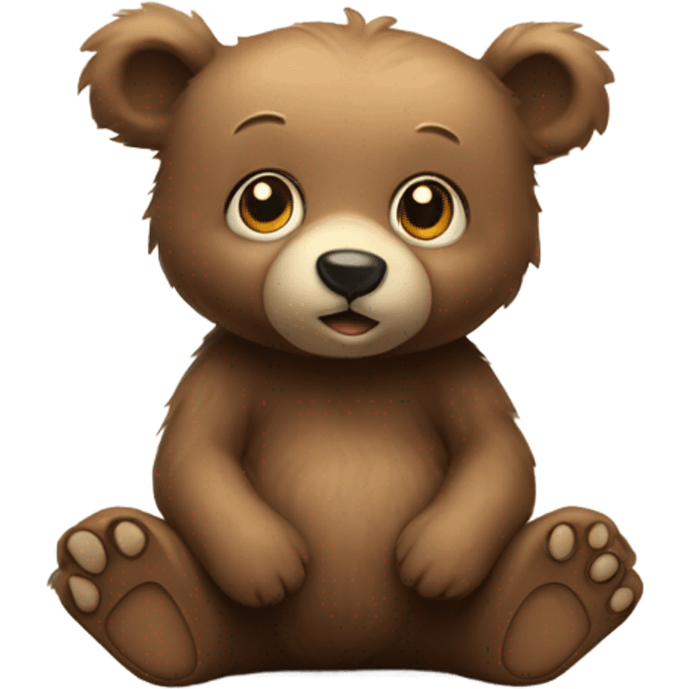 cute baby bear emoji