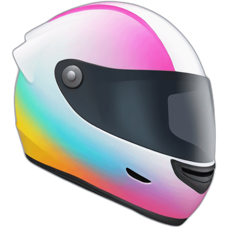 racing helmet with gradient emoji