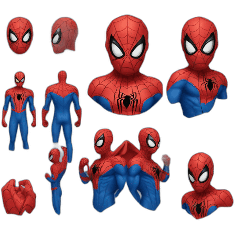 spider man blue emoji