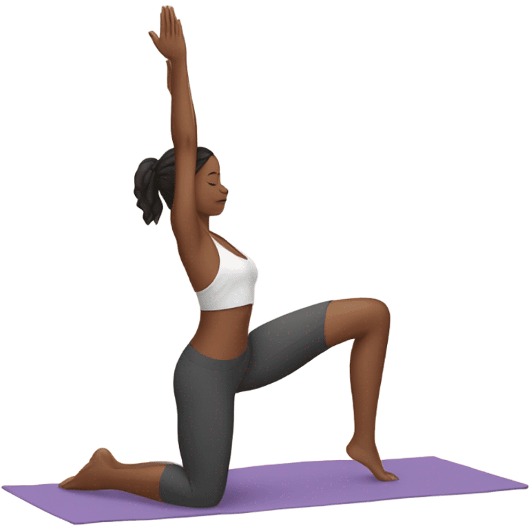 Yoga chick emoji