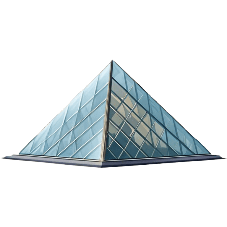 Cinematic Realistic Louvre Museum Landmark Emoji, depicted with the historic museum facade and glass pyramid rendered with lifelike detail and elegant, ambient lighting. emoji