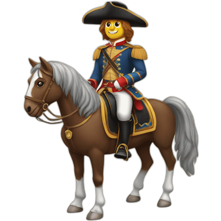 Cavalier sur un cheval emoji