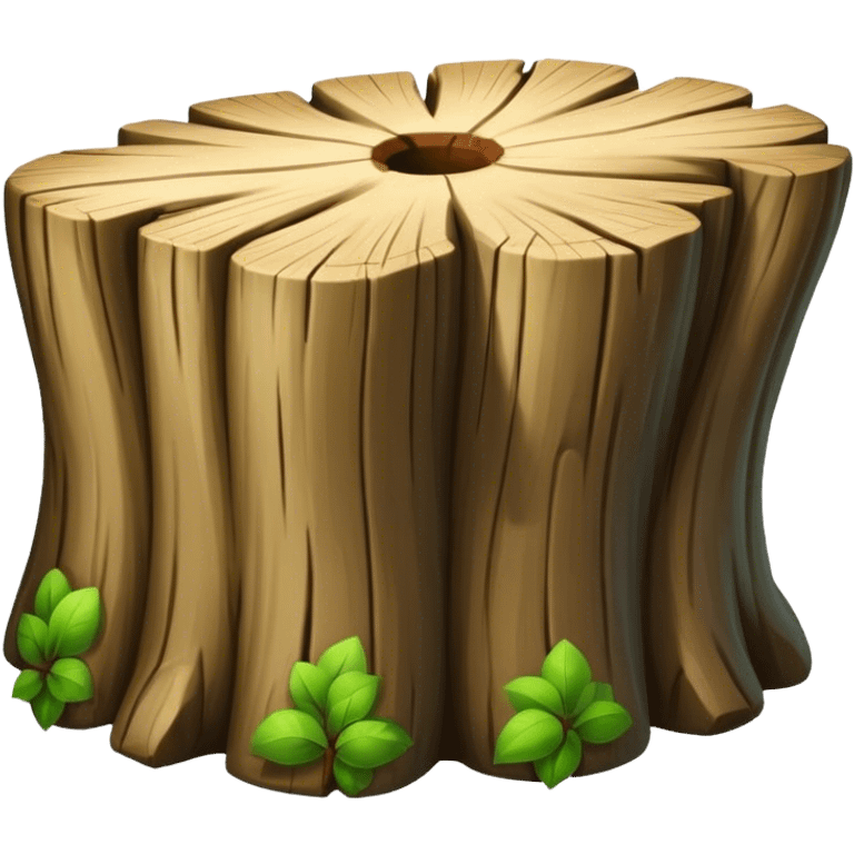 tree trunk block emoji