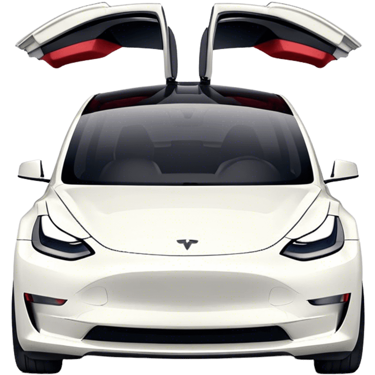 Tesla Model 3 - Tesla (Model Year: 2021) (Iconic colour: White) emoji