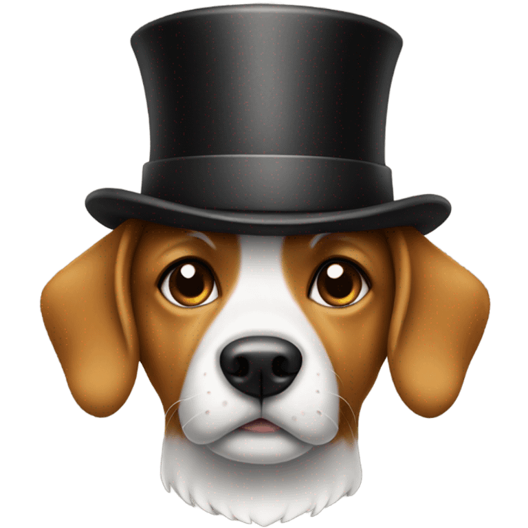 dog with tophat emoji