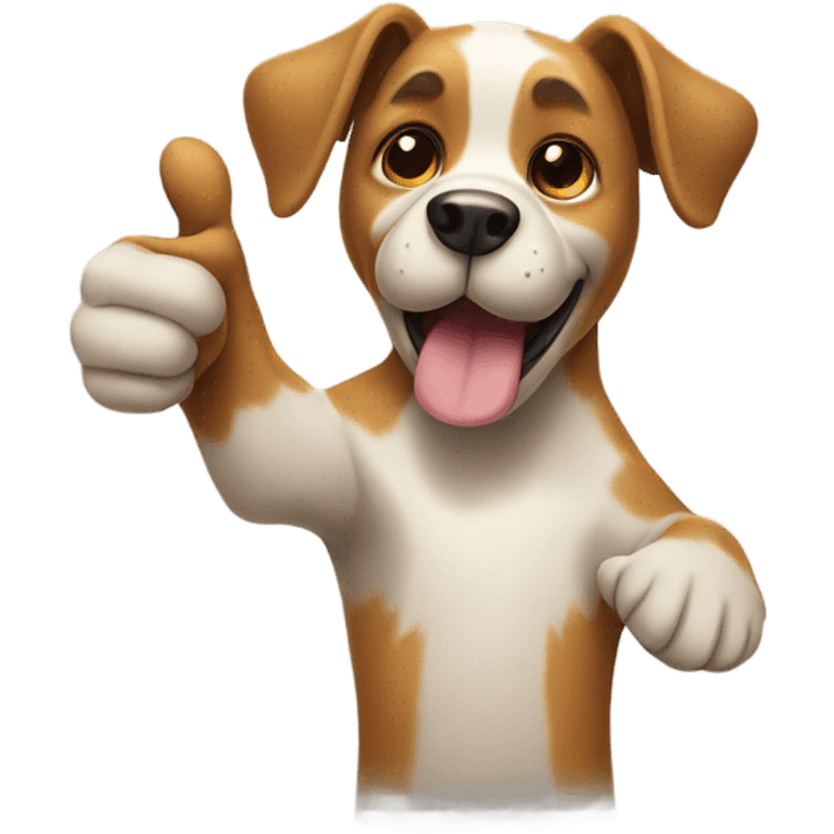 Dog giving thumbs up  emoji