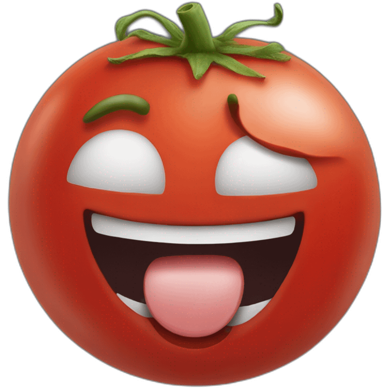 Tomate riendo emoji