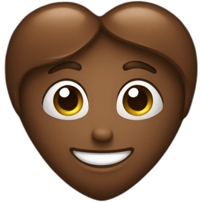 Heart brown emoji