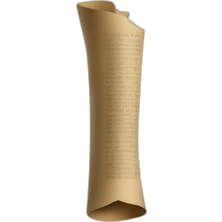 vertical unrolled ancient scroll emoji