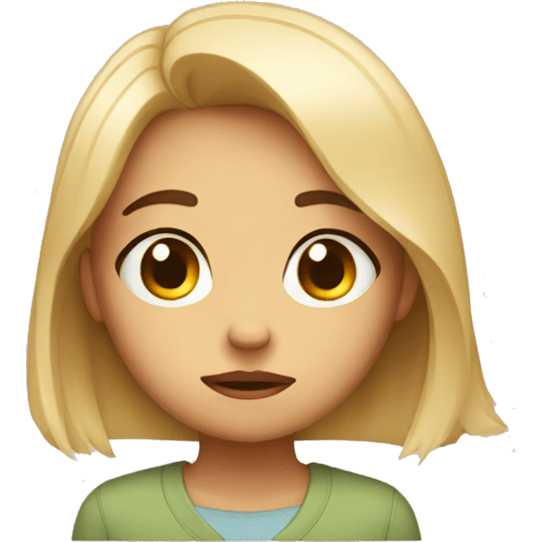 Disappointed girl emoji