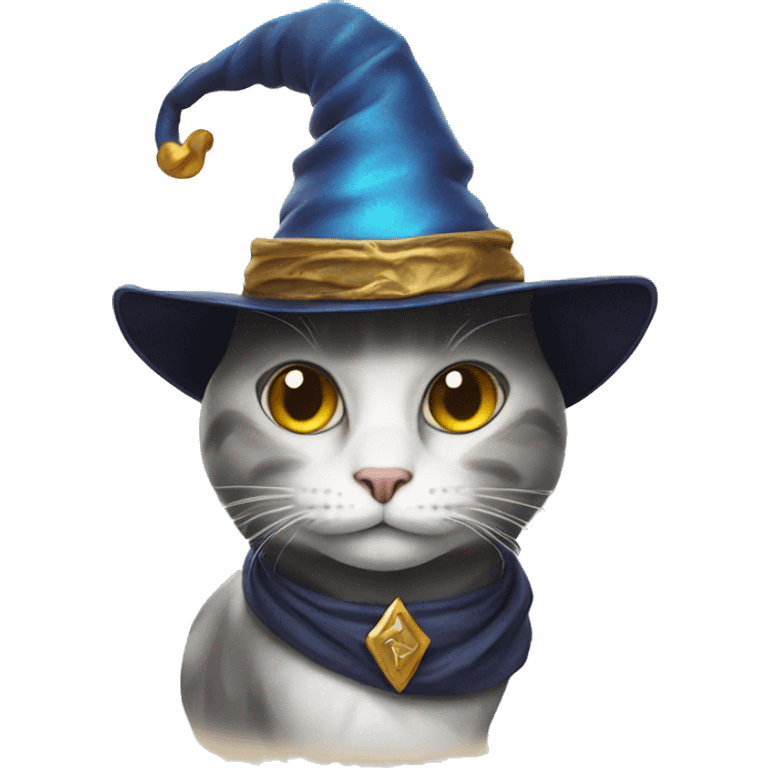 cat with wizard hat emoji