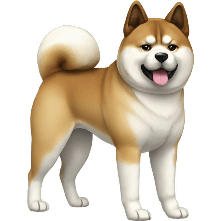 Akita Dog Breed Full Body emoji