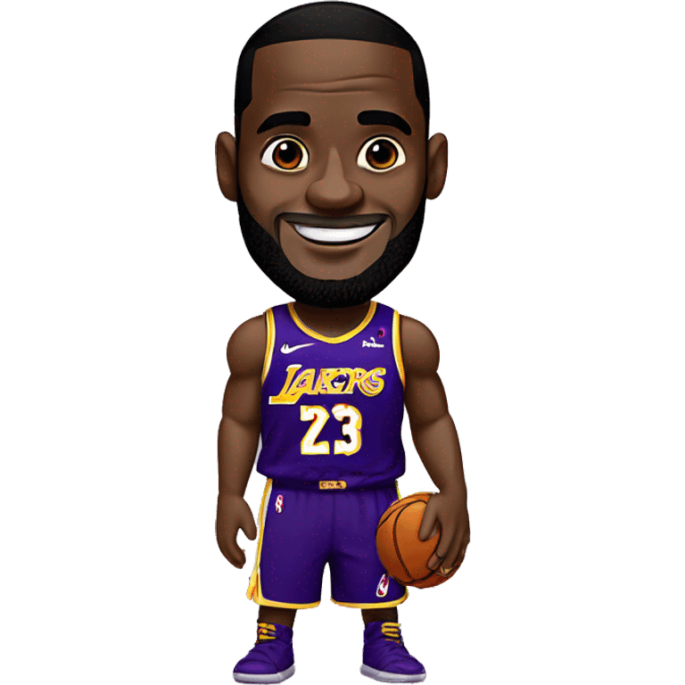 Lebron James in a laker jersey emoji