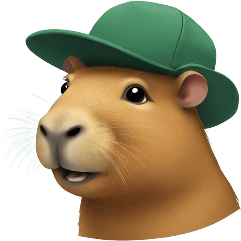 Capybara with a cap emoji