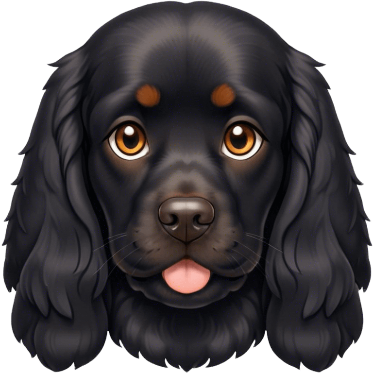 Black English Cocker Spaniel emoji