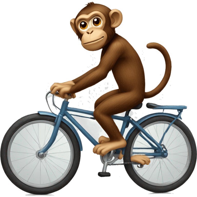 monkey riding a bike emoji