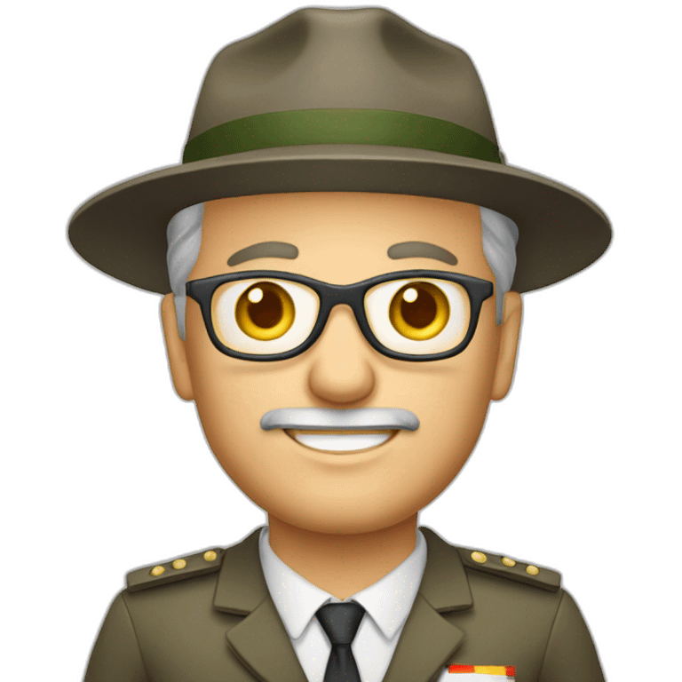 male mid-aged german business expat with Halbglatze in vietnam emoji