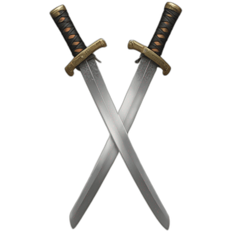 Crossed katanas emoji